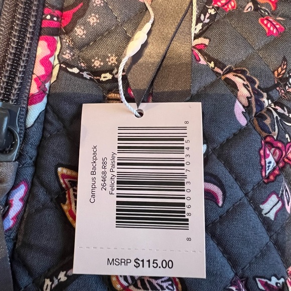 Vera Bradley back pack with matching lunch box - Picture 4 of 5